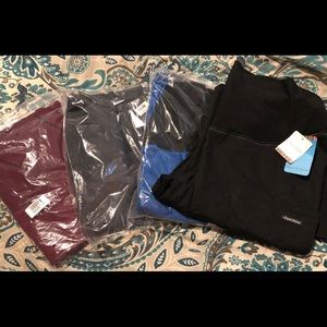 Flare maternity scrub pants